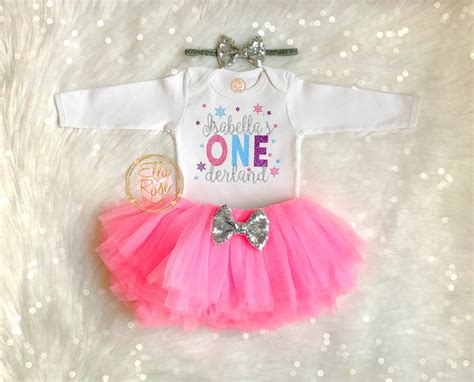 personalized 1st birthday outfits for girls|Personalized 1st Birthday Outfit for Girls